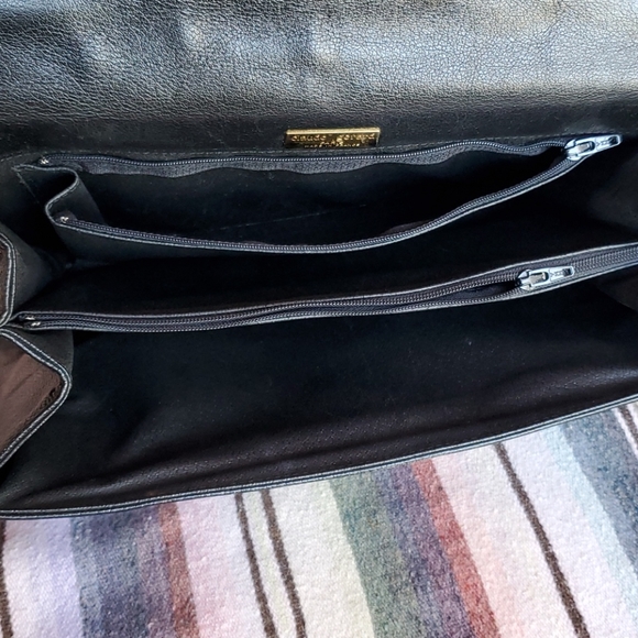 Vintage Black Leather Crossbody Purse - Picture 9 of 15